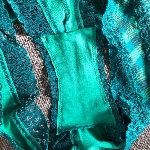 Victoria’s Secret Green Plaid Cheeky Panties Large - Picture 8 of 10